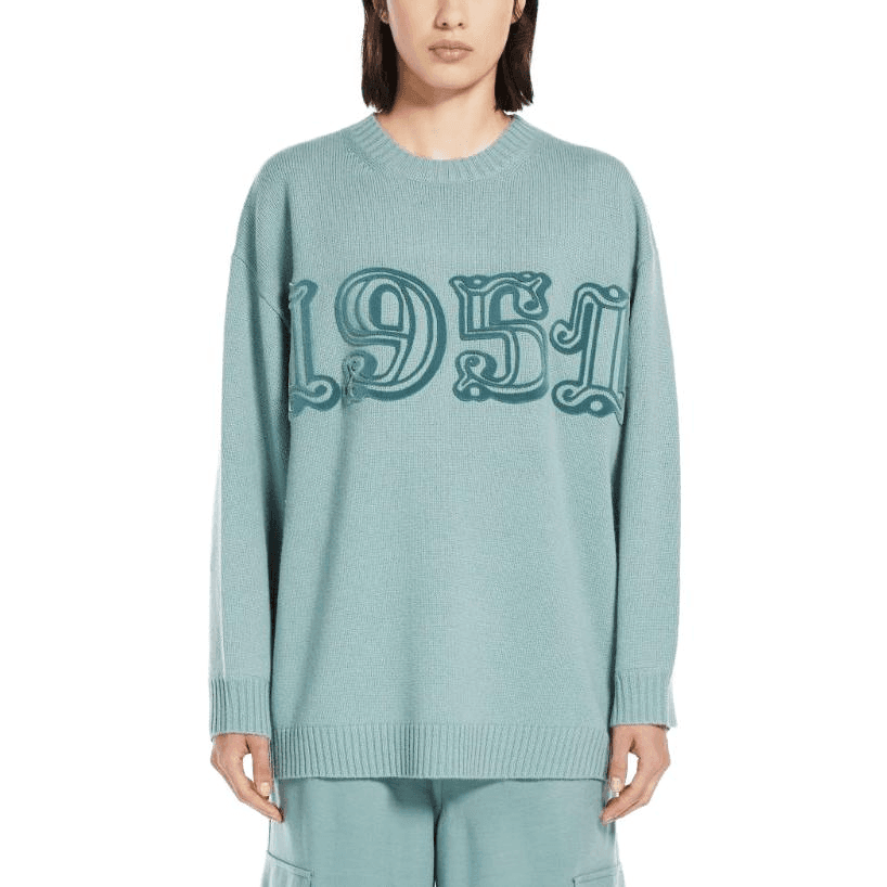 Кардиган MaxMara Fido Wool And Cashmere Monogram Pullover - изображение 3