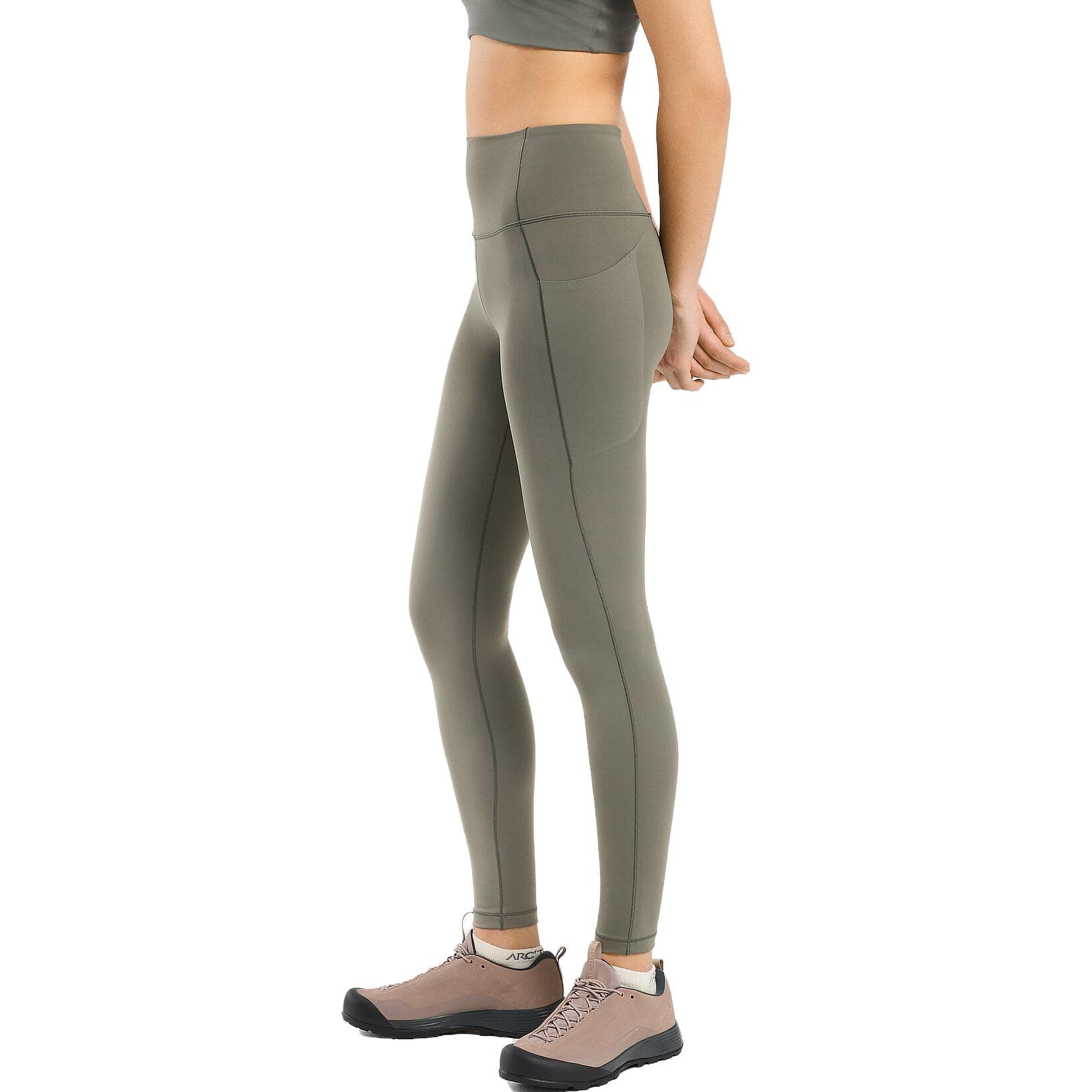 Штаны Arcteryx ESSENT SS23 Женские Вязаные Спортивные Брюки С Завышенной Талией Однотонные Обтягивающие - изображение 4