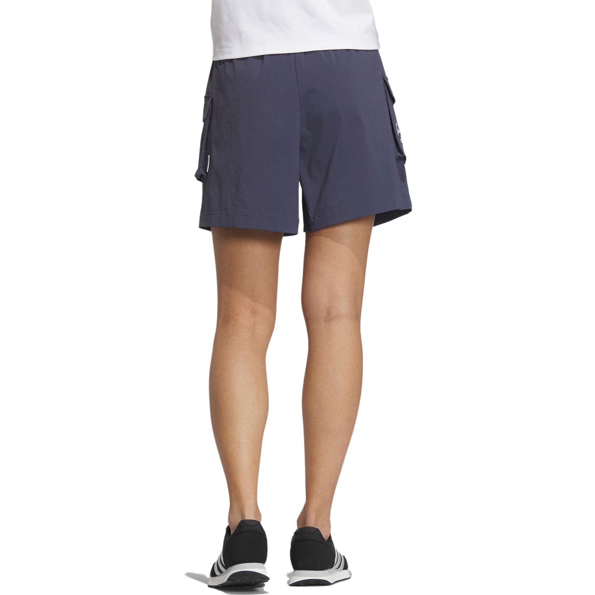 Шорты Adidas Sportswear Темно-синие Женские Повседневные Шорты - изображение 3