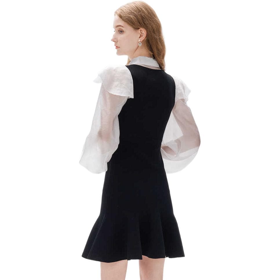 Платье JORYAweekend Длинный Sleeved Платье Женские Черный - изображение 4