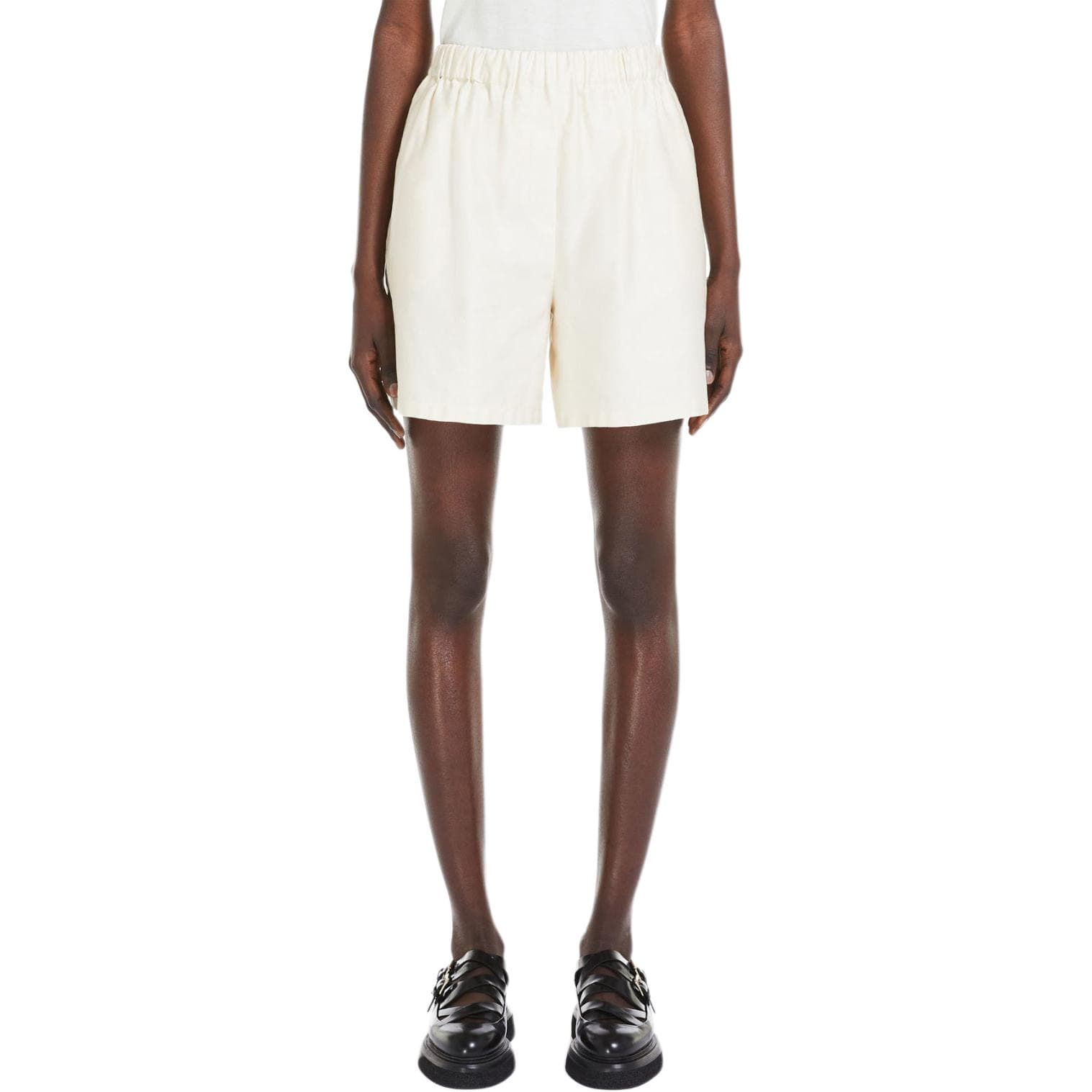 Шорты MaxMara Piadena Cotton Shorts With Monogram Embroidery - изображение 4