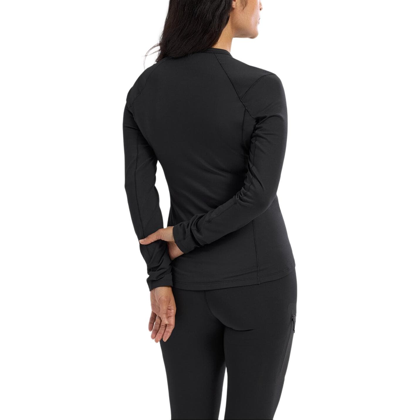 Arcteryx RHO Однотонный Термозащитный Длинный рукав Женская одежда для фитнеса - изображение 4