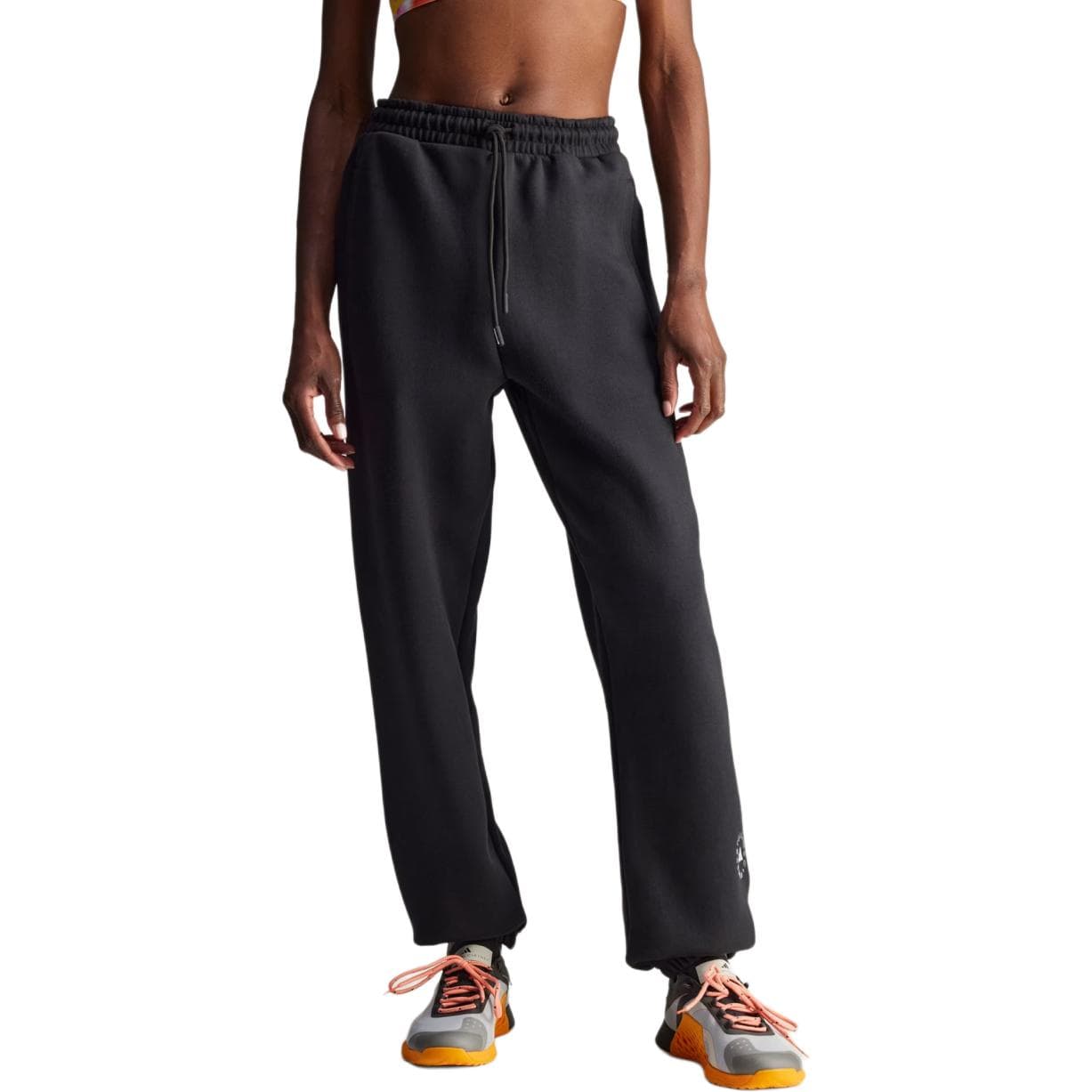 Штаны Adidas Stella McCartney FW24 Вязаные тренировочные брюки женские черные - изображение 2