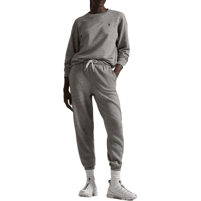 Штаны Polo Ralph Lauren SS24 Вязаные тренировочные брюки женские серые - изображение 2