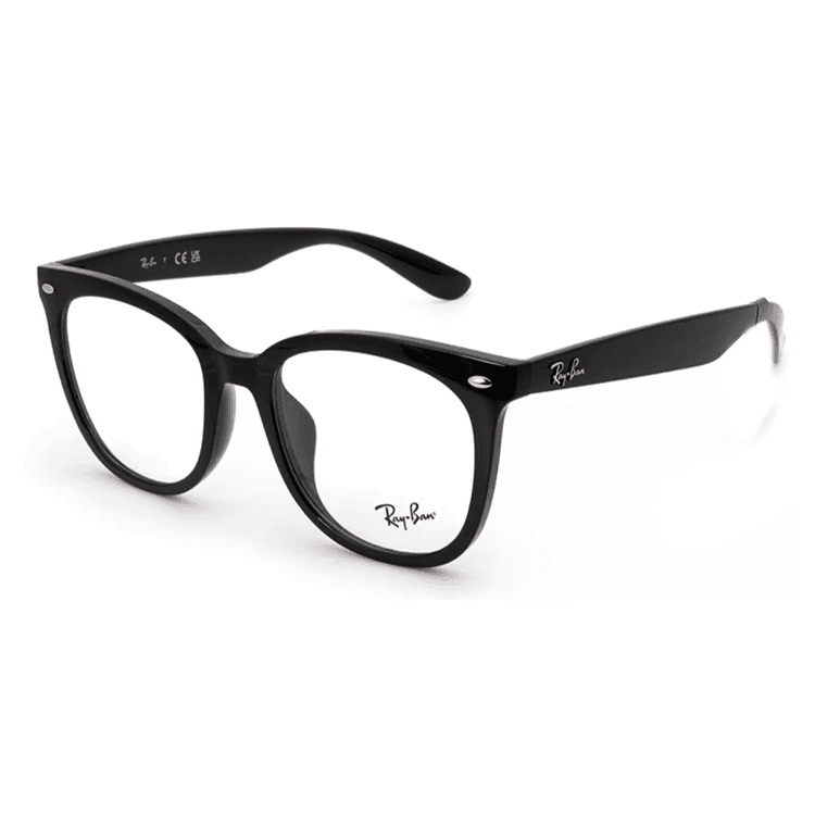 Оправа RayBan Пластиковая оправа Квадратные Оправы для очков Унисекс Черные - изображение 1