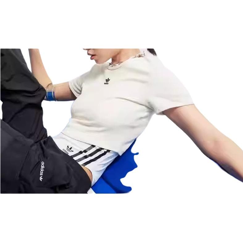 Adidas Originals КРОП ТОП Женский Бежевый - изображение 2