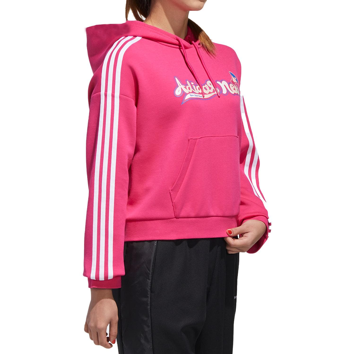 Худи Adidas Neo Розовый Женские Толстовка - изображение 3