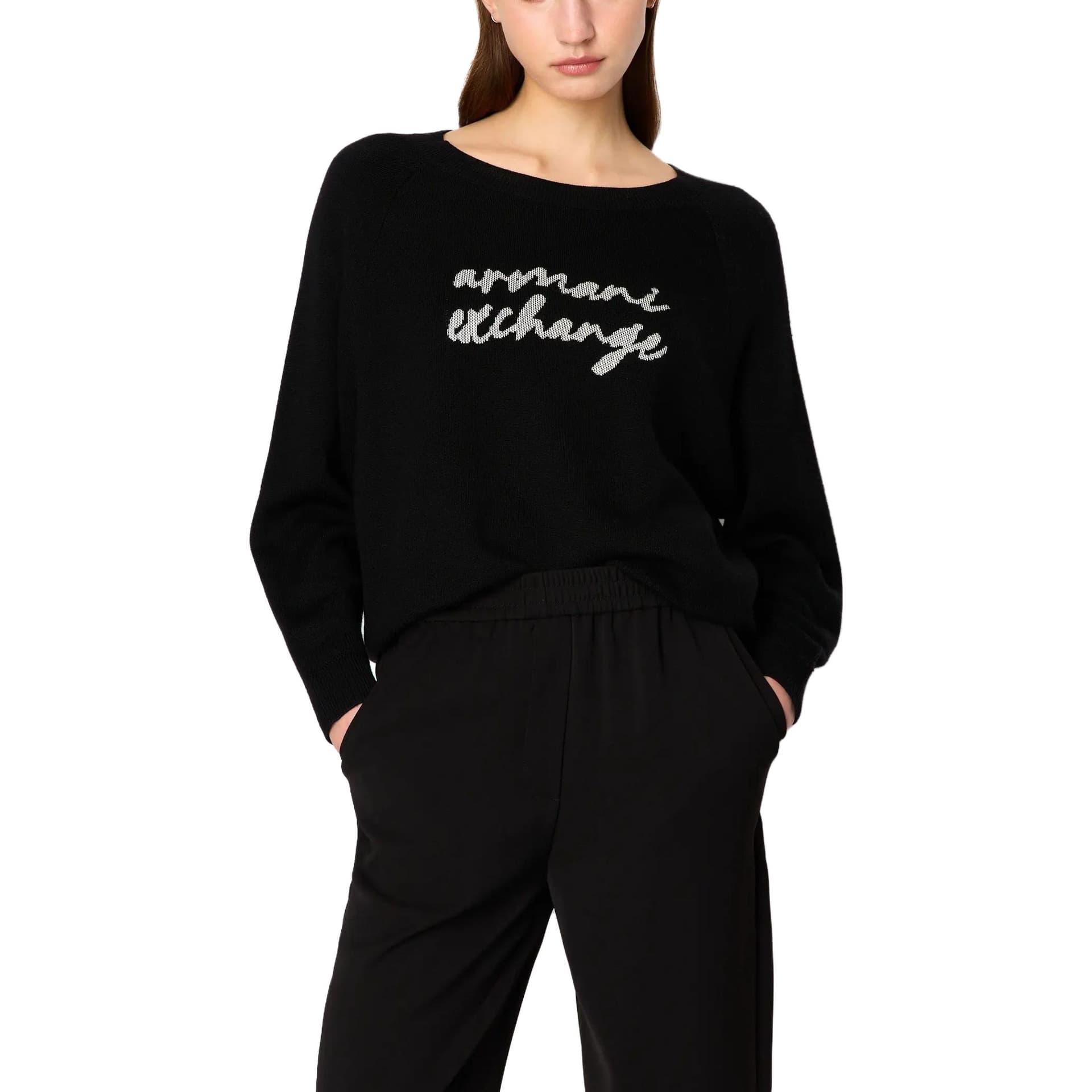 Кардиган ARMANI EXCHANGE Черные Женские Свитеры - изображение 2