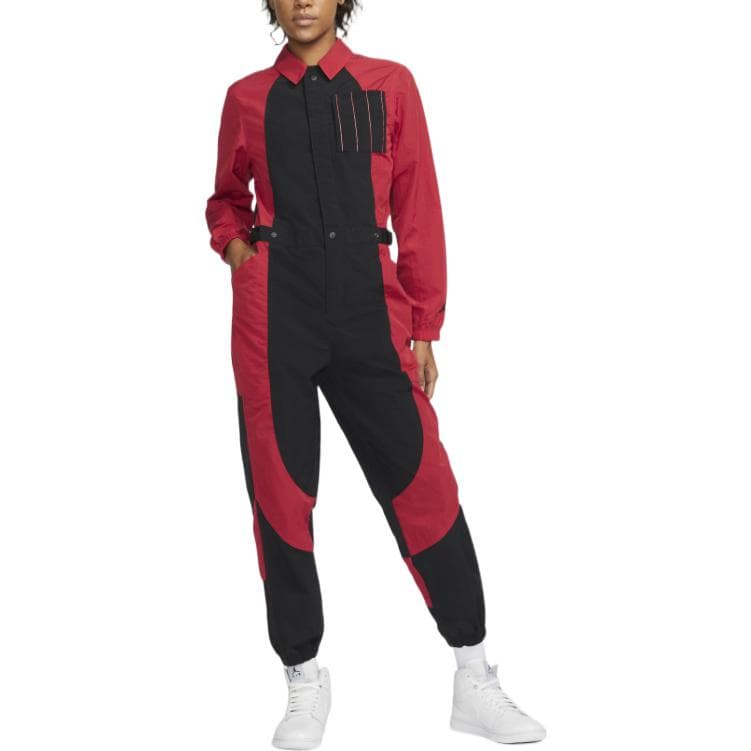Jordan FW22 Colorblock Jumpsuit Black - изображение 5