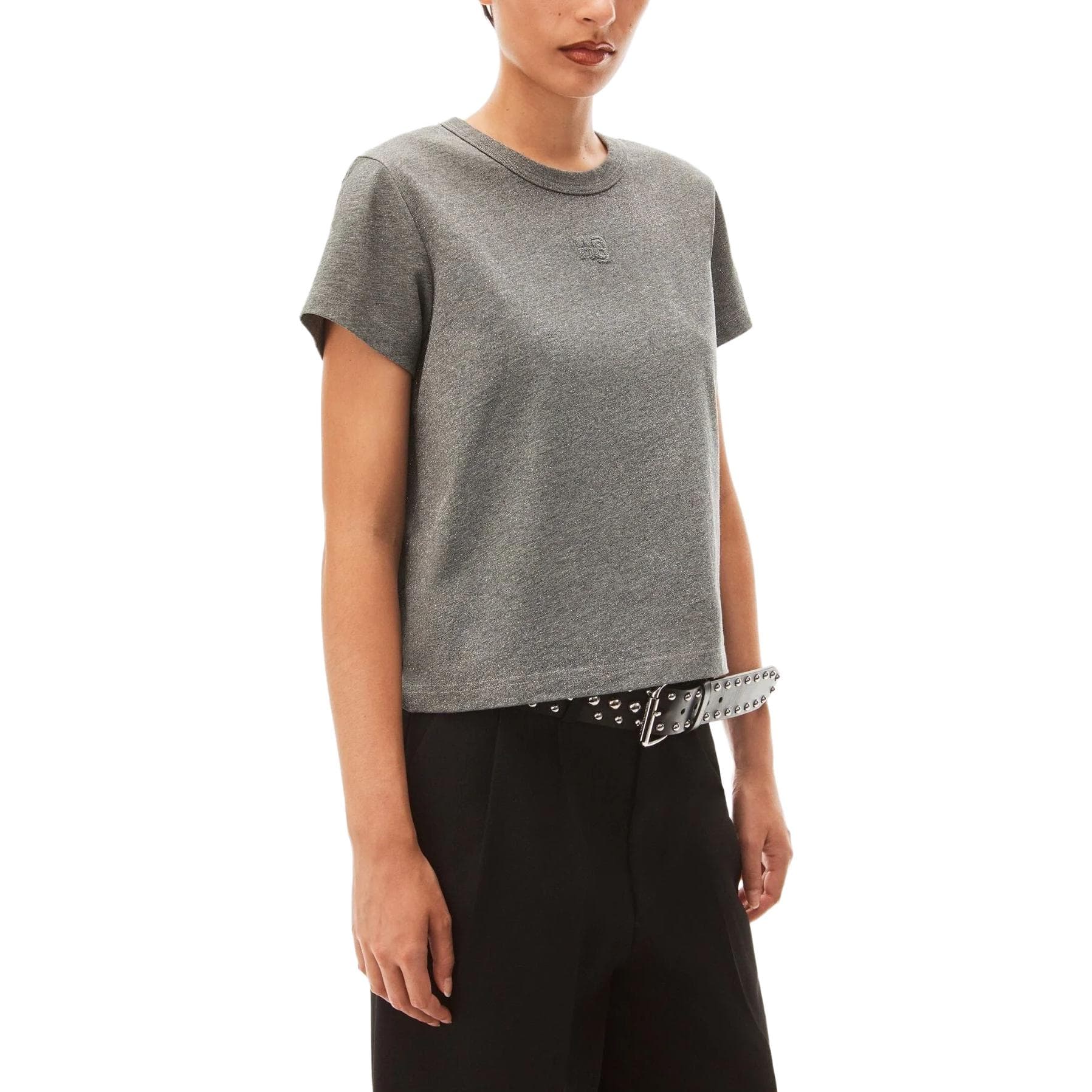 Футболка Alexander Wang SS23 Grey Tee - изображение 4