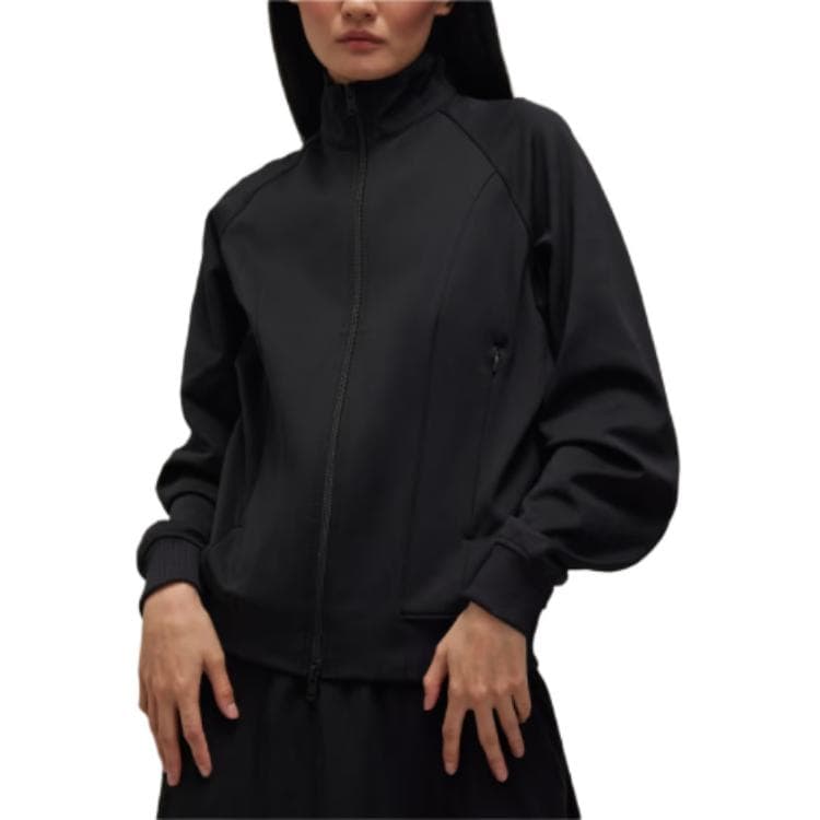 Куртка Y-3 W Track Jkt Однотонный воротник-стойка молния длинный рукав куртки женский черный - изображение 5