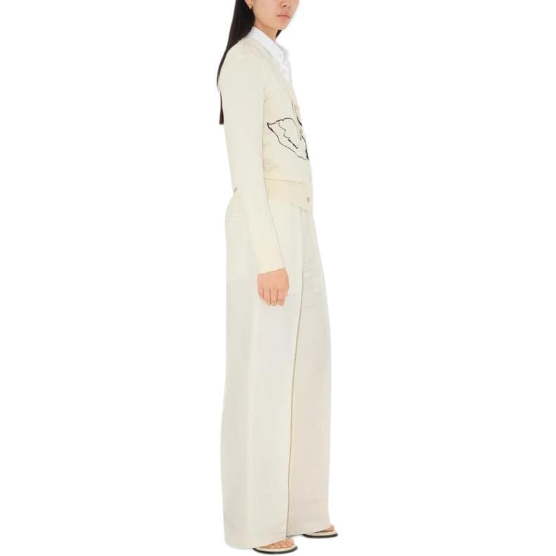 Кофта Burberry FW24 Трикотаж Женские Мылово-белый - изображение 4