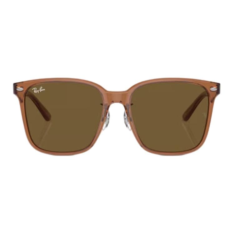 Солнцезащитные очки RayBan Пластиковая оправа Квадратные Солнцезащитные очки Унисекс Коричневые - изображение 2