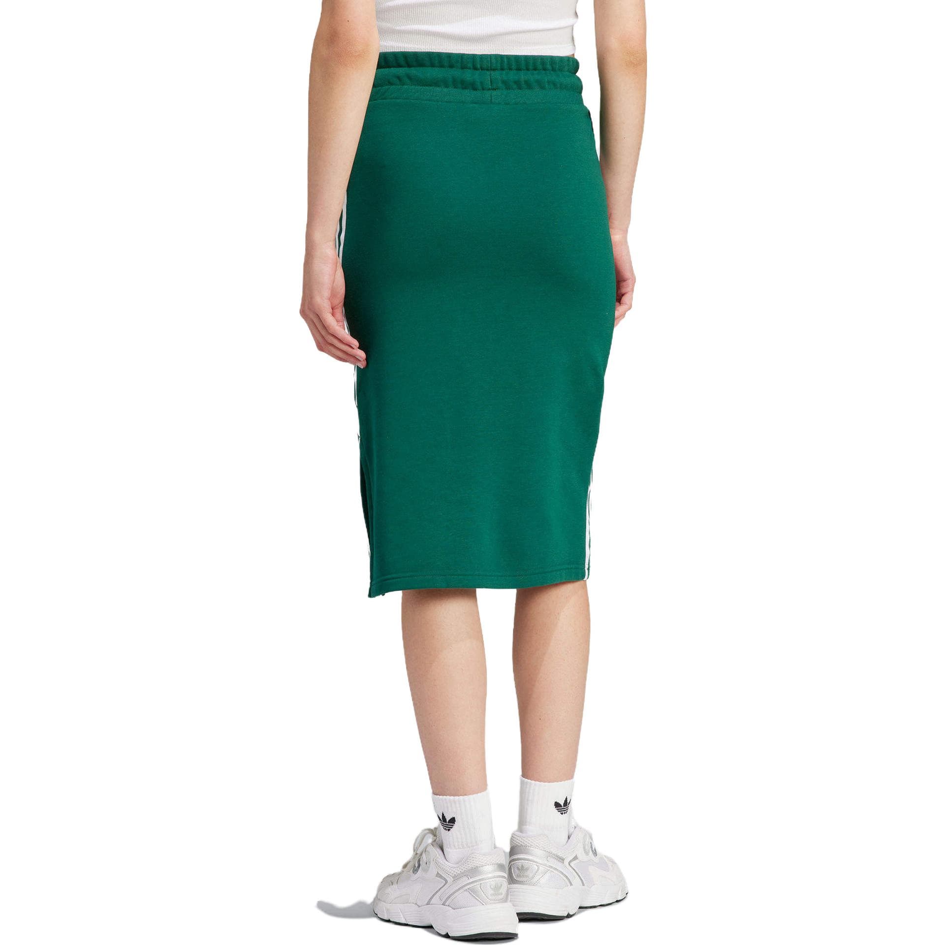 Юбка Adidas Originals Three Skirts Повседневная Длинная Юбка Женская Зеленая - изображение 3