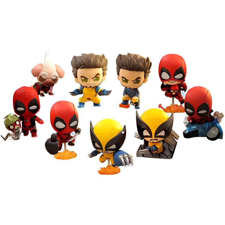 Фигурка Hot Toys Deadpool и The Wolverine COSBI Слепые коробки 1 слепой бокс Целая коробка 8 шт - изображение 4