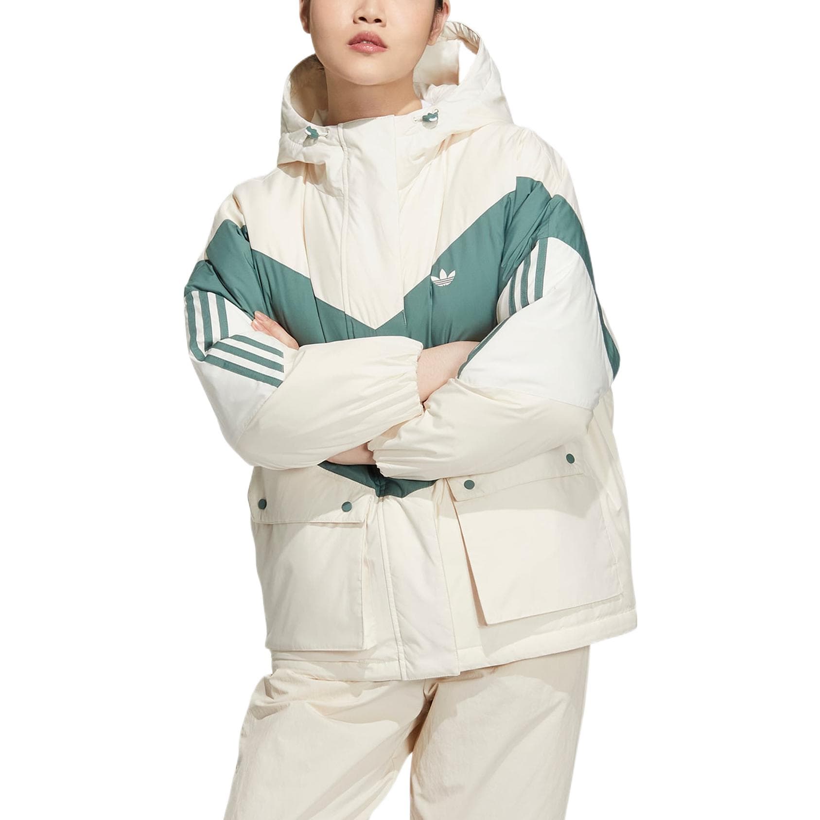 Пуховик adidas originals Clr Block Down Logo - изображение 2