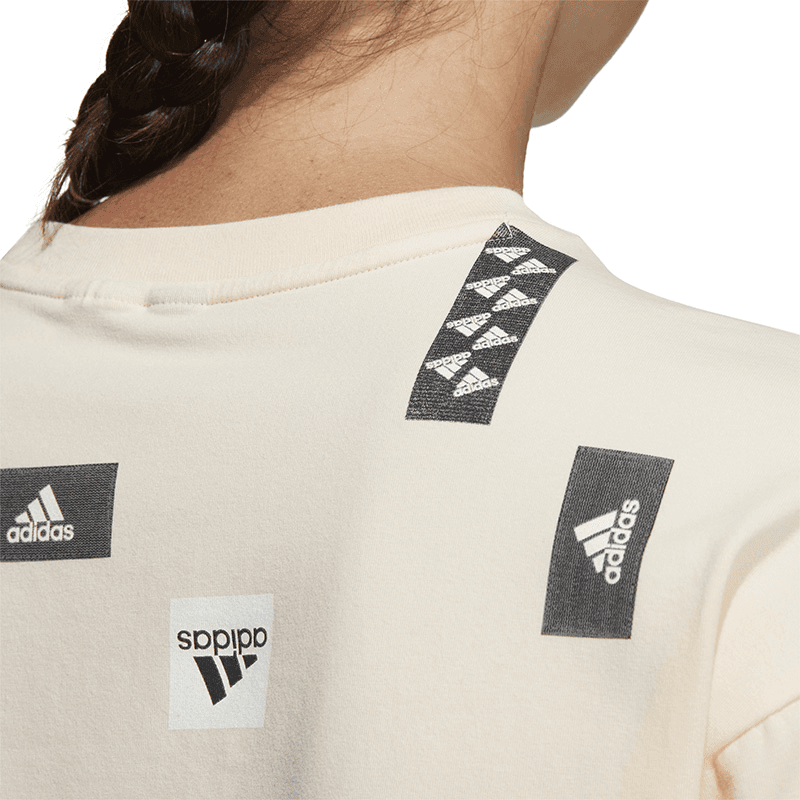 Футболка Adidas Экрю Женские Футболки - изображение 4