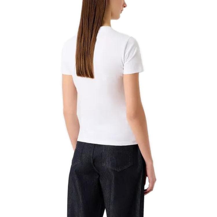 Футболка EMPORIO ARMANI SS23 T Рубашка Женская Белая - изображение 4