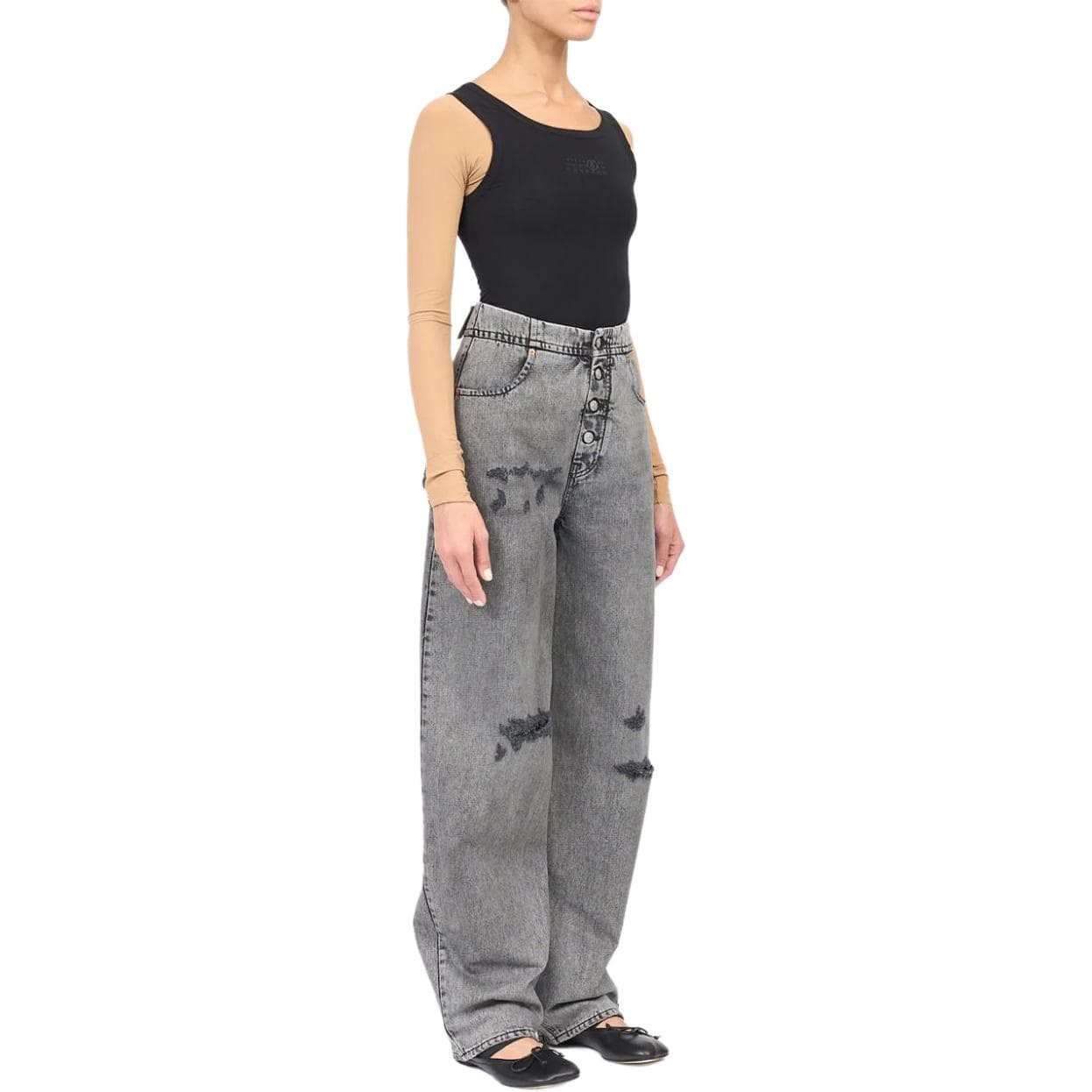 Джинсы MM6 Maison Margiela SS24 - изображение 4