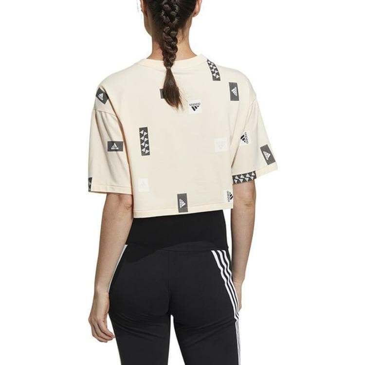 Футболка Adidas Экрю Женские Футболки - изображение 3