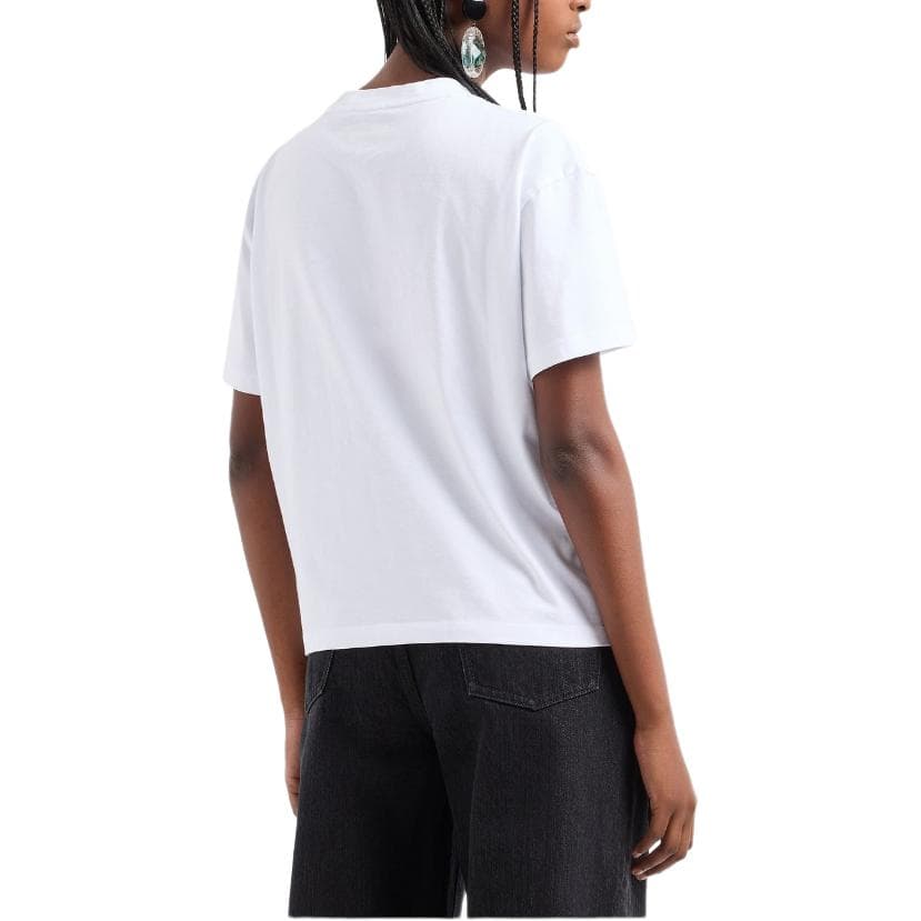 Футболка Emporio Armani T-рубашка женская белая - изображение 4