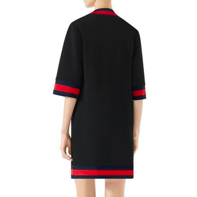 Платье Gucci V-Neck Dress Black - изображение 5