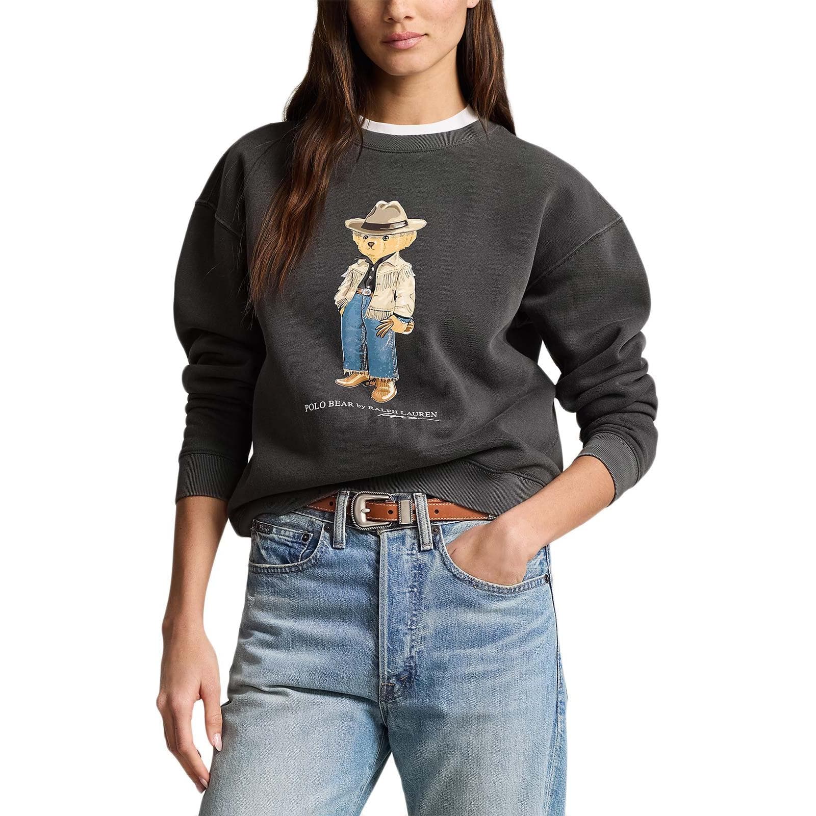 Худи Polo Ralph Lauren Толстовка для женщин цвет черный - изображение 3