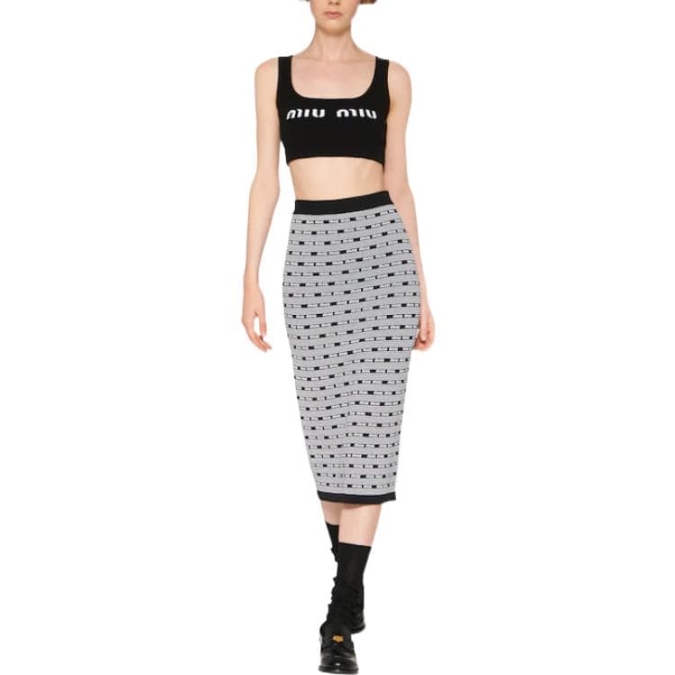 Юбка MIU MIU SS23 Logo - изображение 3
