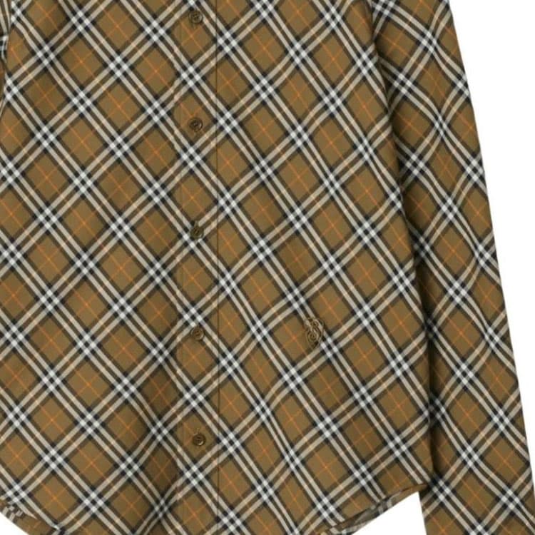 Блузка Burberry FW24 Рубашка Женская Хаки - изображение 6