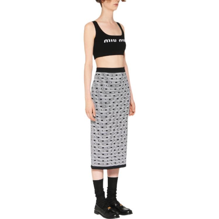 Юбка MIU MIU SS23 Logo - изображение 4