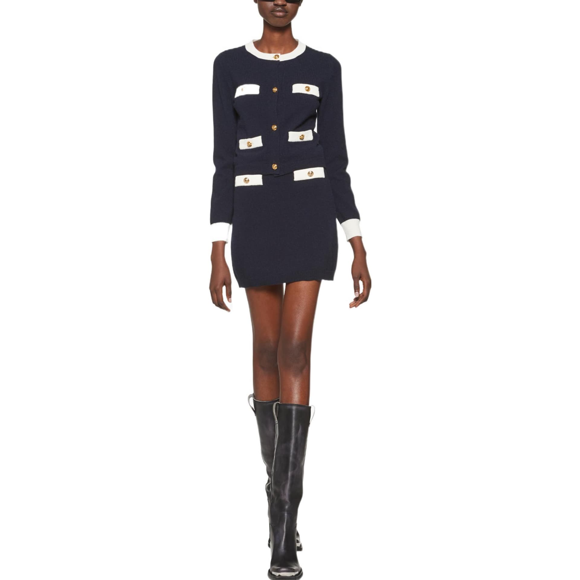 Юбка Miu Miu FW22 Skirt Navy - изображение 2