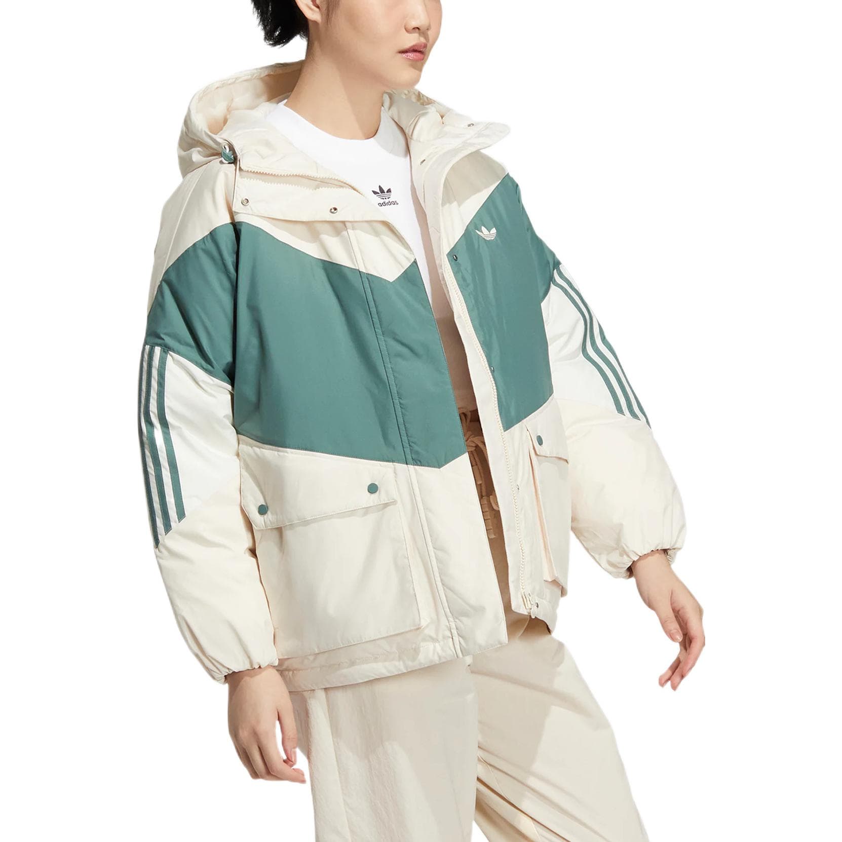 Пуховик adidas originals Clr Block Down Logo - изображение 4