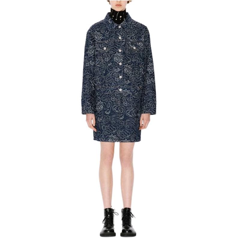 KENZO FW24 Джинсовая куртка женская синяя - изображение 3
