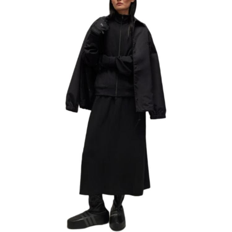 Куртка Y-3 W Track Jkt Однотонный воротник-стойка молния длинный рукав куртки женский черный - изображение 3