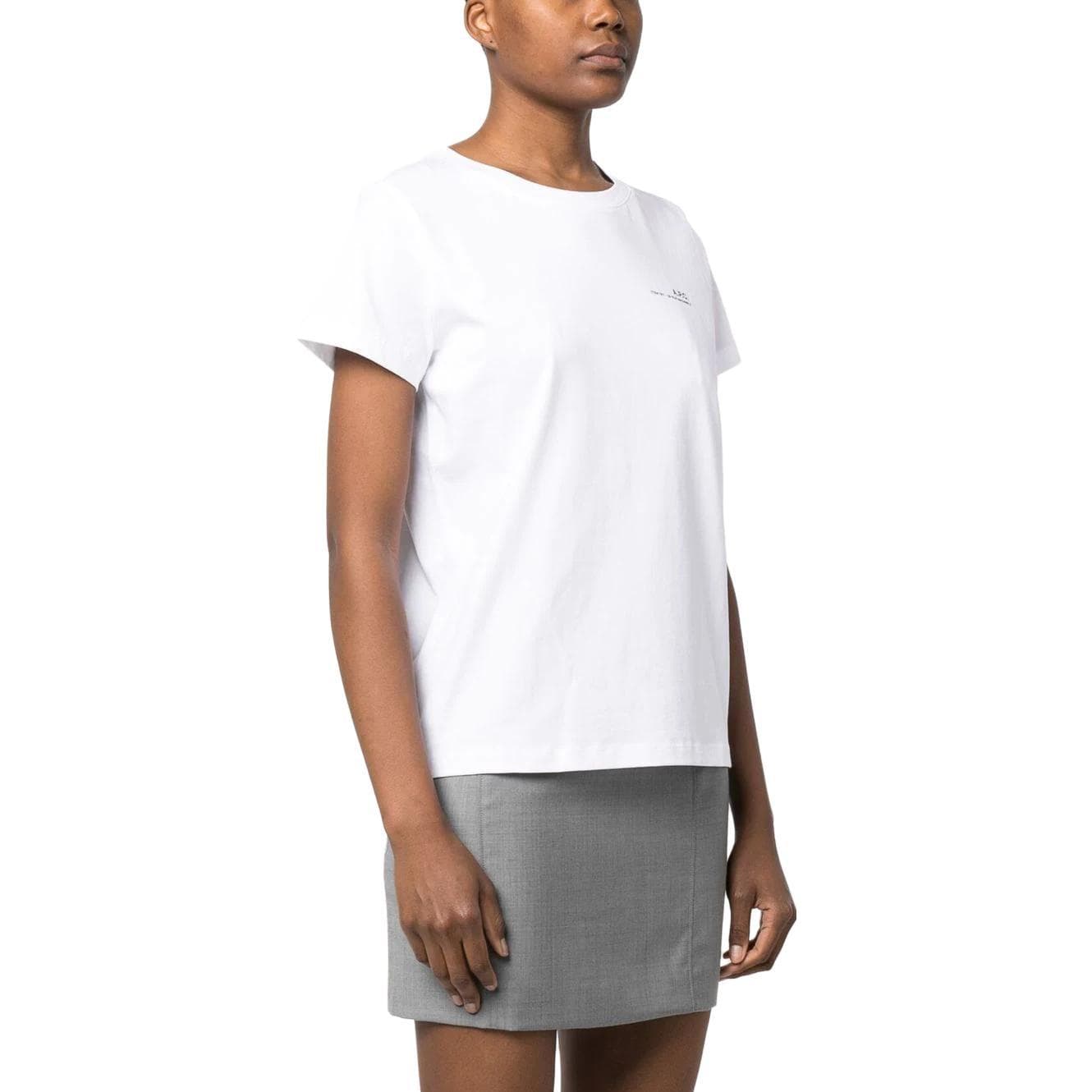 Футболка A.P.C Белые Женские T-рубашки - изображение 2