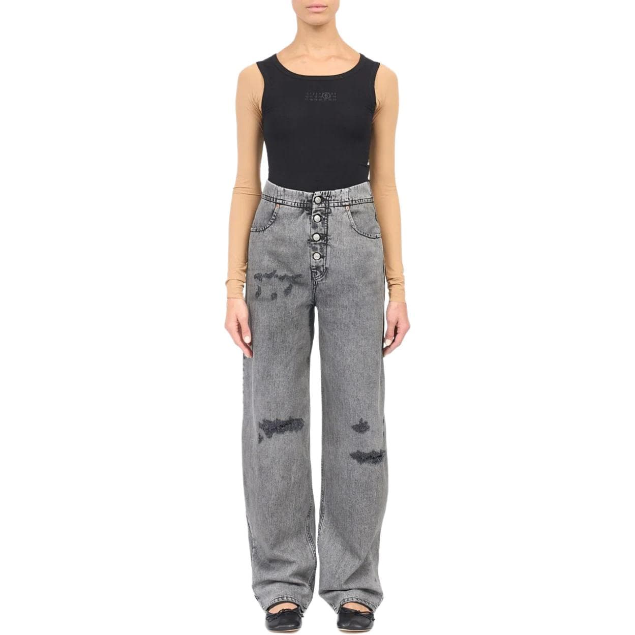 Джинсы MM6 Maison Margiela SS24 - изображение 2