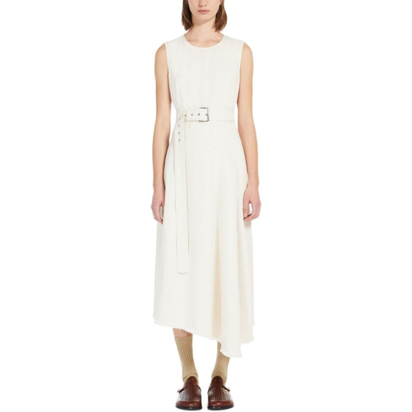 WEEKEND MaxMara Durata Sleeveless Cotton Bull Denim Dress - изображение 3