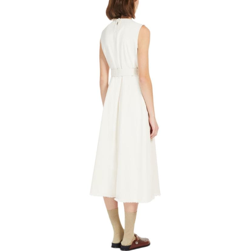WEEKEND MaxMara Durata Sleeveless Cotton Bull Denim Dress - изображение 4