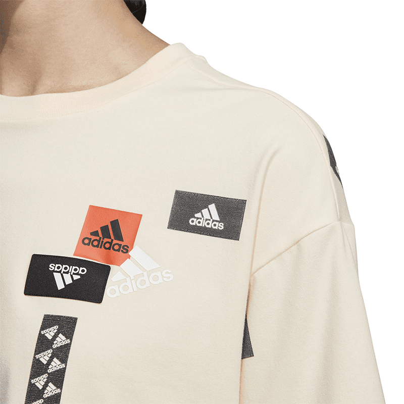 Футболка Adidas Экрю Женские Футболки - изображение 5