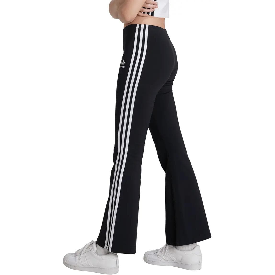 Штаны Adidas Originals Adicolor Вязаные Спортивные Штаны Женские Черные - изображение 5