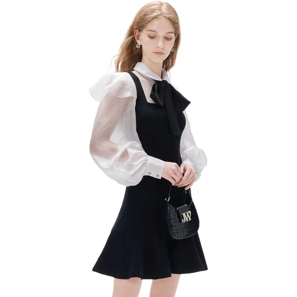 Платье JORYAweekend Длинный Sleeved Платье Женские Черный - изображение 3