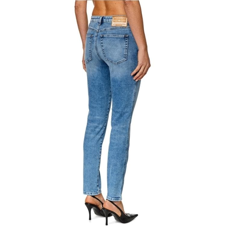Джинсы DIESEL SS24 Джинсы Женские Светло-Синий - изображение 2