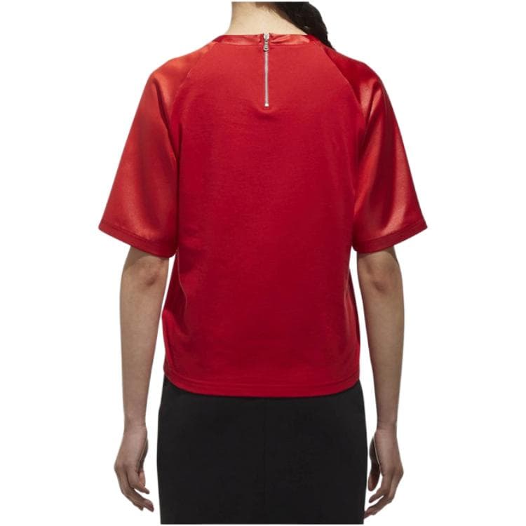 Футболка Adidas Neo Red Женские T-рубашки - изображение 4