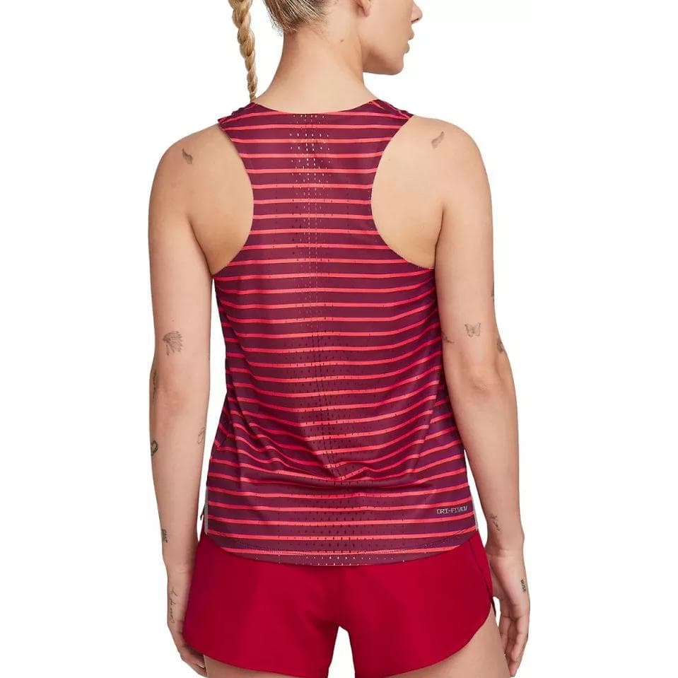 NIKE Red Женские Спортивные майки без рукавов - изображение 4
