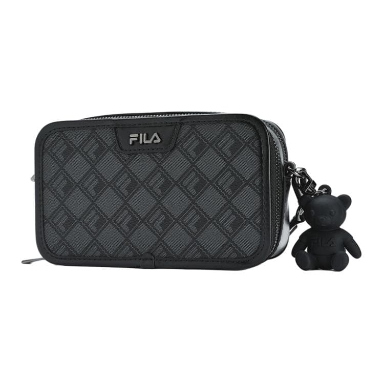 Мини-сумка FILA Белая Поливинилхлоридная Сумка через плечо Сумка на плечо Стандартная Женская Черная - изображение 2