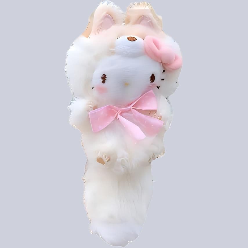 Санрио Hokkaido Кукла Big Tail Плюшевый Украшение Маленький Высокий - изображение 3