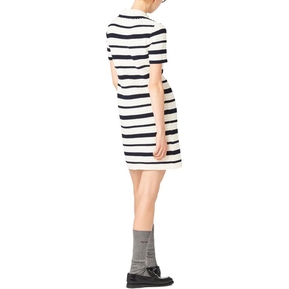 Платье Miu Miu SS24 Striped Knit Mini Dress Ivory - изображение 6