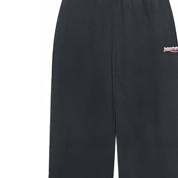 Штаны Balenciaga FW21 Logo Sweatpants Black - изображение 7