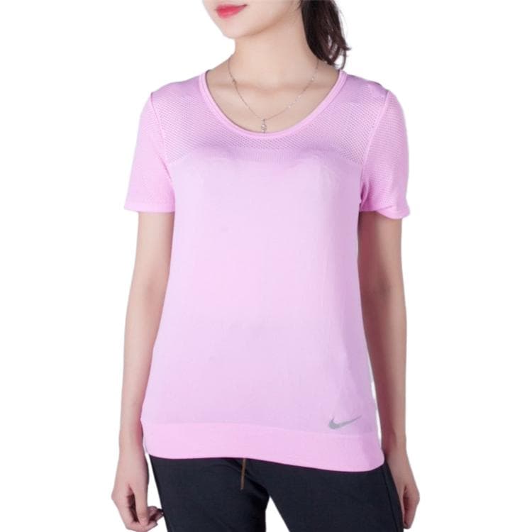 Футболка NIKE T-Shirt Женская Вишневый Цветок Розовый - изображение 4