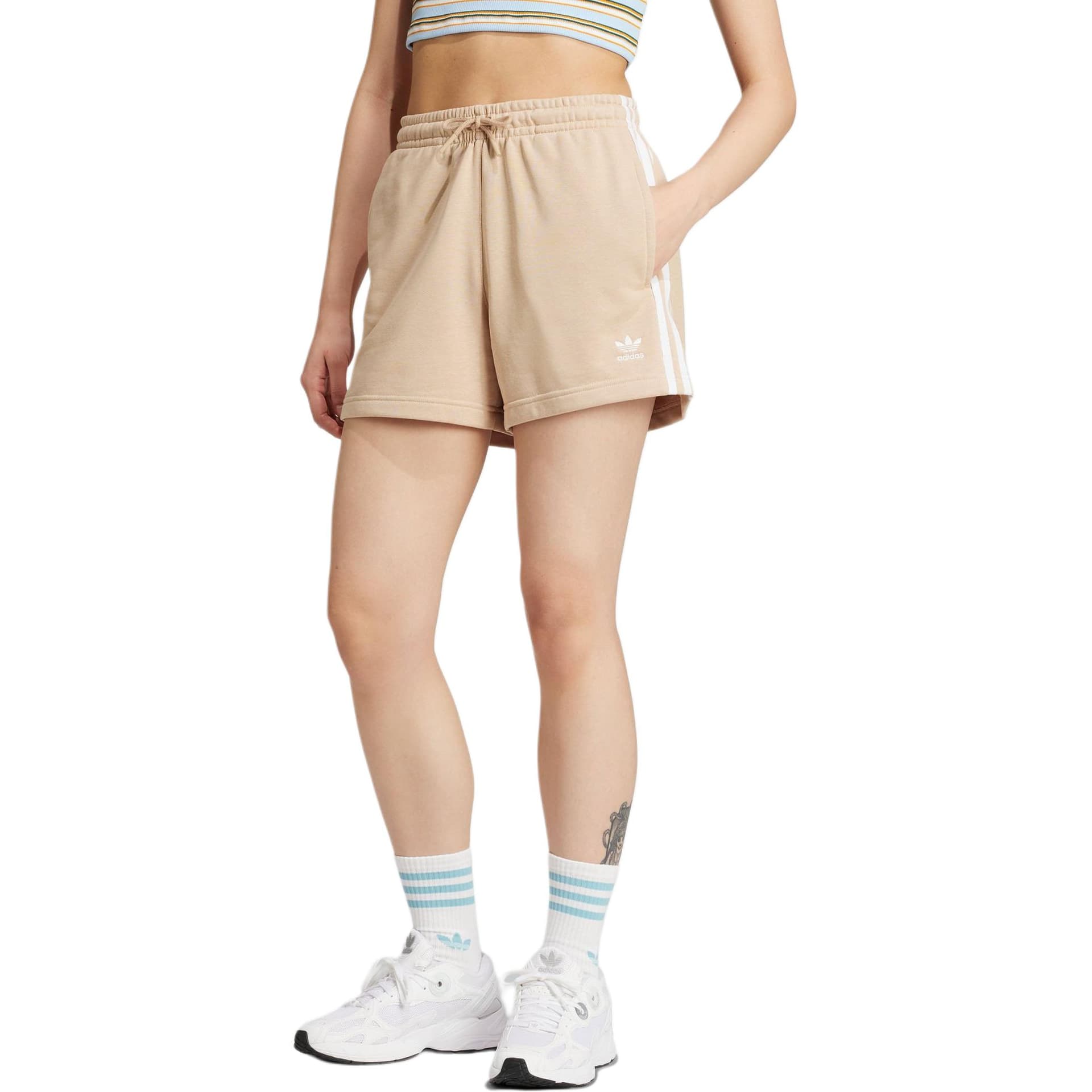 Шорты adidas 3-Stripes French Terry Shorts - изображение 2